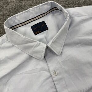Day‎ & Age Button Down Shirt 3XL Blue Grey Ombre Short Sleeve Men's